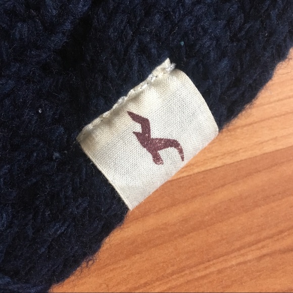 Hollister Navy Blue Winter Scarf - Picture 3 of 5